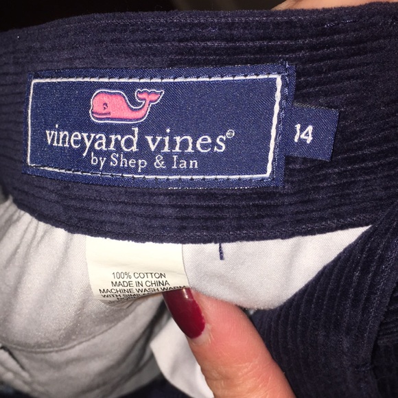 WORN 1X VINEYARD VINES EMBROIDERED CORDUROY PANTS - Picture 6 of 6